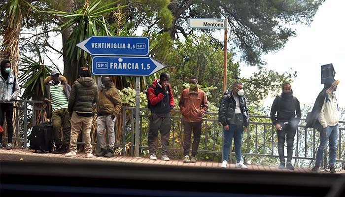 Un momento a Ventimiglia, ottobre 2020